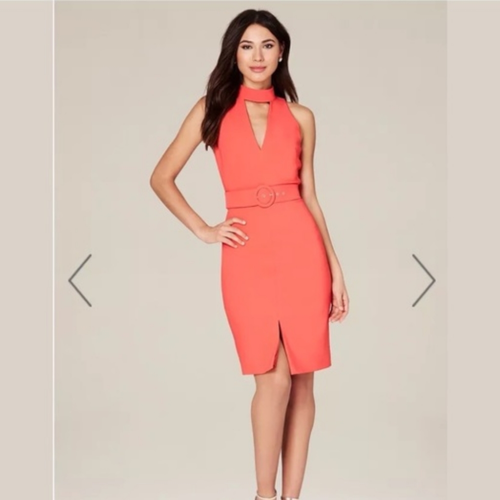 bebe Coral Midi Dress